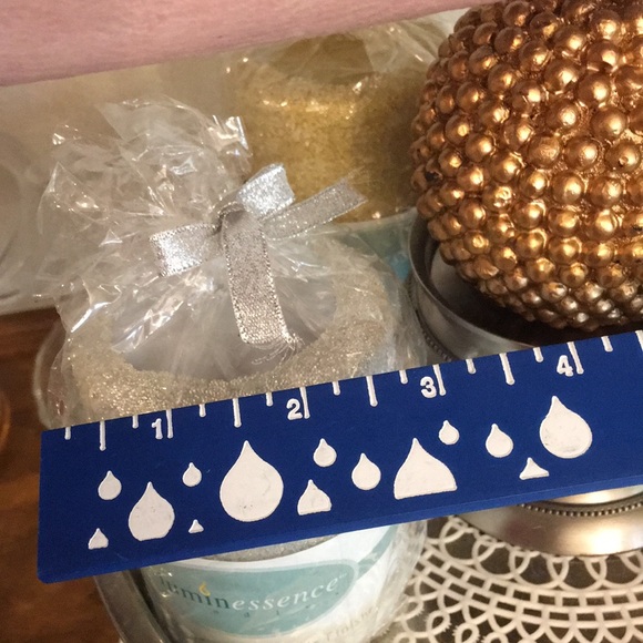 NWT 6 LARGE SPARKLY FESTIVE CANDLES - Picture 6 of 7